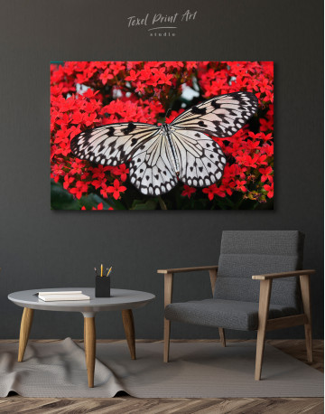 Butterfly on Flower Canvas Wall Art - image 3