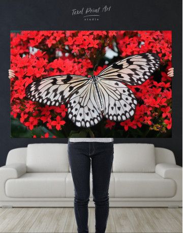 Butterfly on Flower Canvas Wall Art - image 9