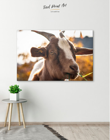Farm Goat Canvas Wall Art - image 1