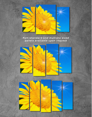 Shining Sunflower Canvas Wall Art - image 4