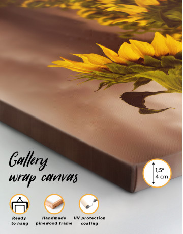 Sunflower Before the Storm Canvas Wall Art - image 6