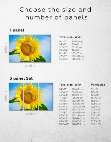 Sunflower in the Sky Canvas Wall Art - image 2