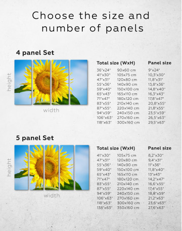 Sunflower in the Sky Canvas Wall Art - image 1