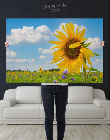 Blooming Sunflower Canvas Wall Art - image 5