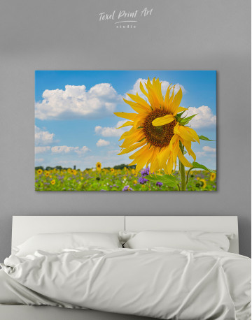 Blooming Sunflower Canvas Wall Art - image 3
