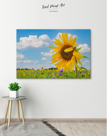 Blooming Sunflower Canvas Wall Art - image 4