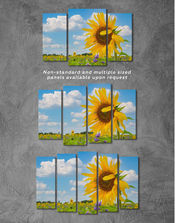 Blooming Sunflower Canvas Wall Art - image 9