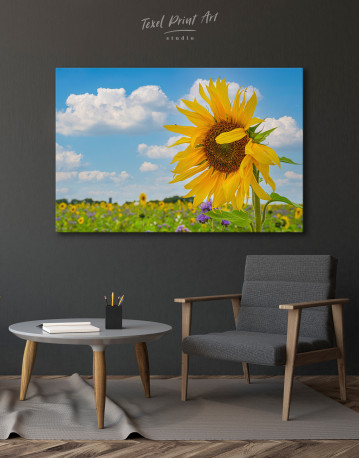 Blooming Sunflower Canvas Wall Art - image 2