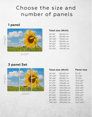 Blooming Sunflower Canvas Wall Art - image 8