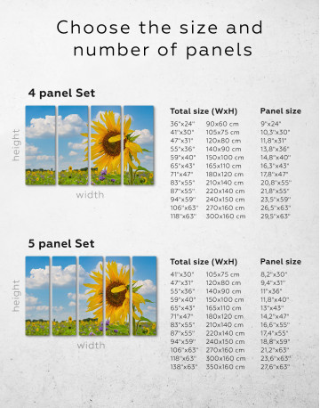 Blooming Sunflower Canvas Wall Art - image 1