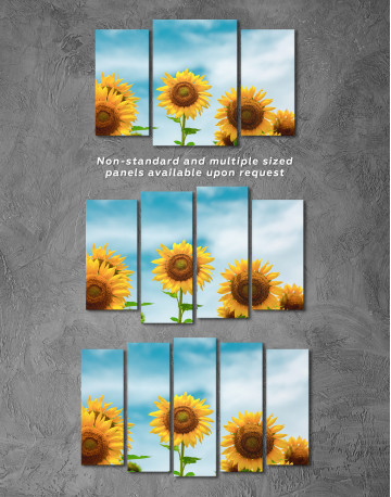 Sunflowers in the Sky Canvas Wall Art - image 2
