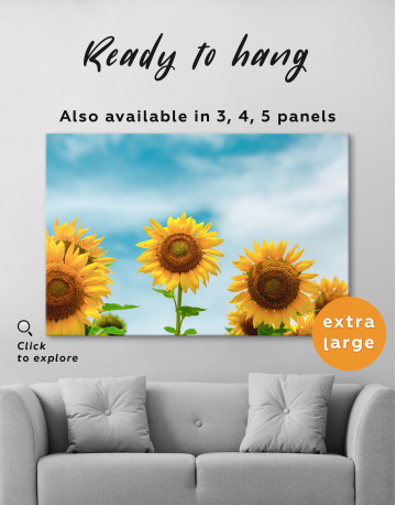 Sunflowers in the Sky Canvas Wall Art
