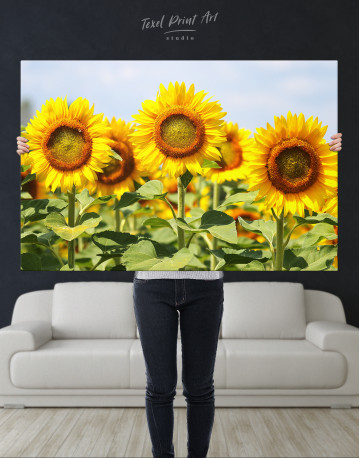 Sunflowers at Sky Canvas Wall Art - image 5