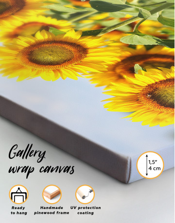 Sunflowers at Sky Canvas Wall Art - image 3