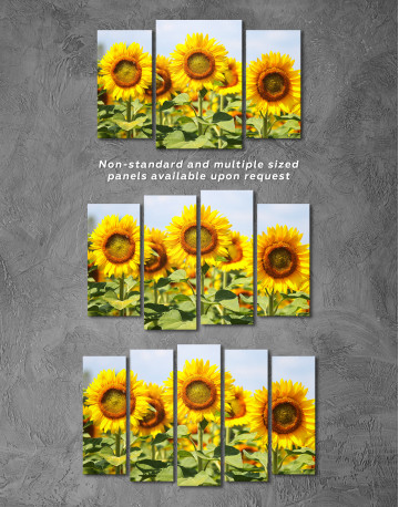 Sunflowers at Sky Canvas Wall Art - image 2