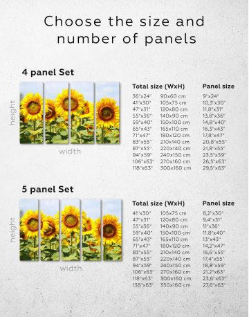 Sunflowers at Sky Canvas Wall Art - image 9