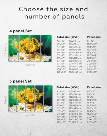 Vase of Sunflowers Canvas Wall Art - image 9