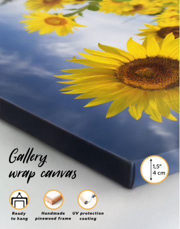 Sunflowers View Canvas Wall Art - image 3