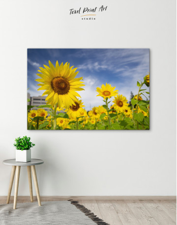 Sunflowers View Canvas Wall Art - image 7