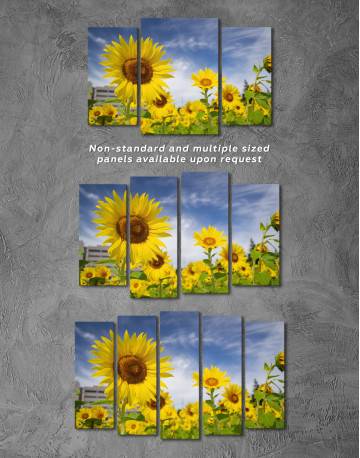 Sunflowers View Canvas Wall Art - image 2