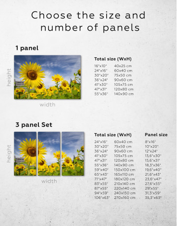 Sunflowers View Canvas Wall Art - image 1