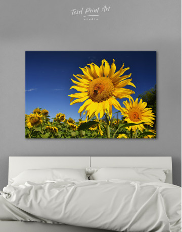 Sunflower at Field Canvas Wall Art - image 8