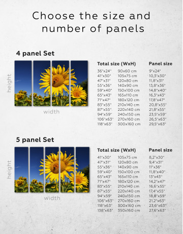 Sunflower at Field Canvas Wall Art - image 9