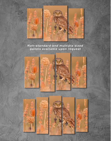 Owl in the Steppe Canvas Wall Art - image 4