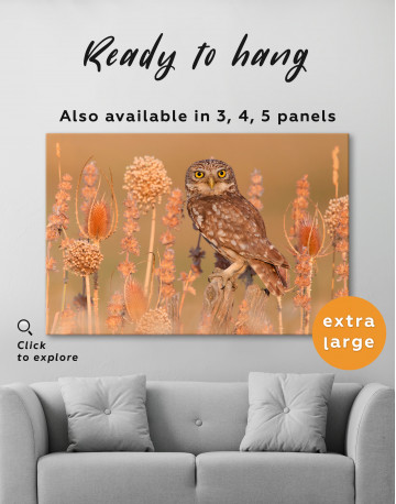 Owl in the Steppe Canvas Wall Art - image 7