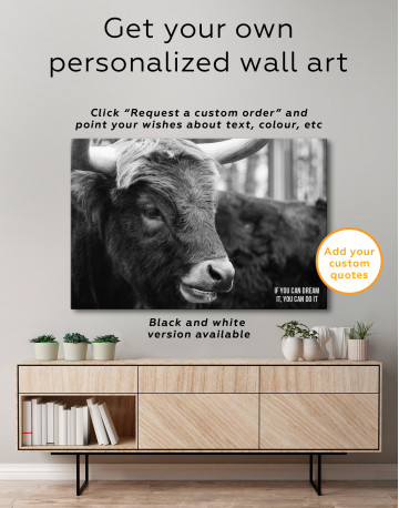 Farm Bull Canvas Wall Art - image 6