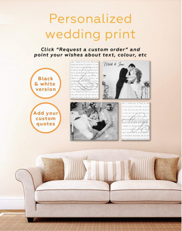 Wedding Gift Collage Canvas Wall Art - image 2