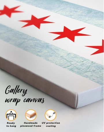 Chicago Flag Canvas Wall Art - image 1