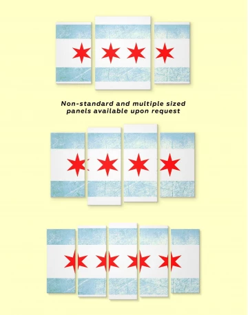 Chicago Flag Canvas Wall Art - image 3