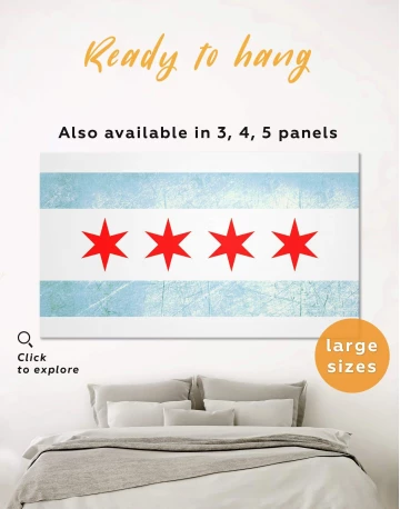 Chicago Flag Canvas Wall Art