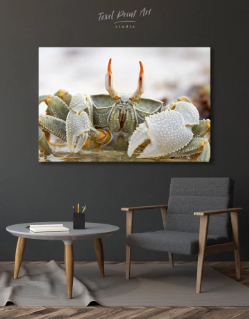 Horned Ghost Crab Canvas Wall Art - image 3